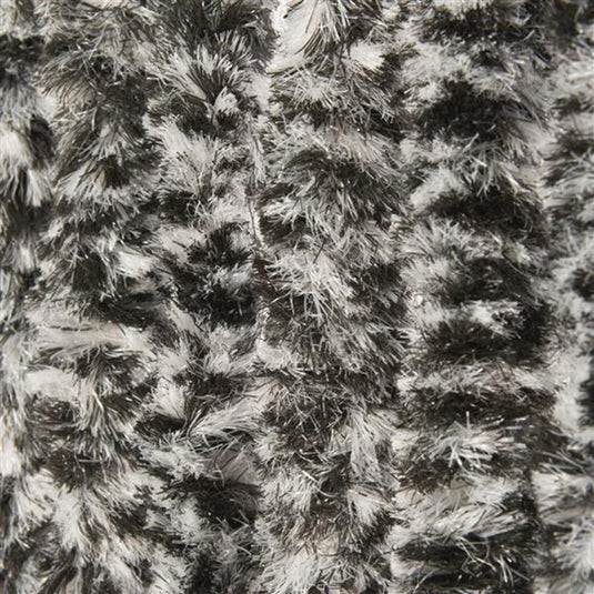 Wicotex kattenstaart deurgordijn 100x240cm zwart wit grijs