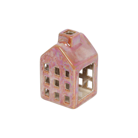 Countryfield donte theelicht huis rood 6x6x10cm