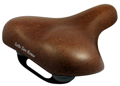 Saddle selle san remo vienna vacuum handle brown (card)