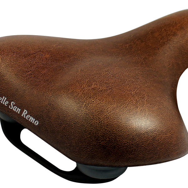 Saddle selle san remo vienna vacuum handle brown (card)