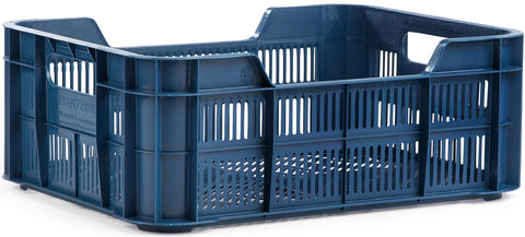 urban proof bicycle crate plastic | 11 liters | recycled polypropylene | blue | fixed mounting