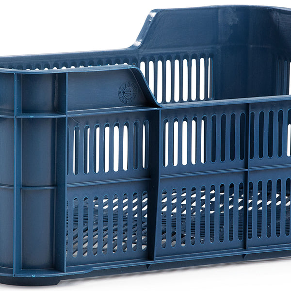 urban proof bicycle crate plastic | 11 liters | recycled polypropylene | blue | fixed mounting