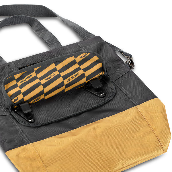 UrbanProof shopper bag RPET 20L grey-yellow