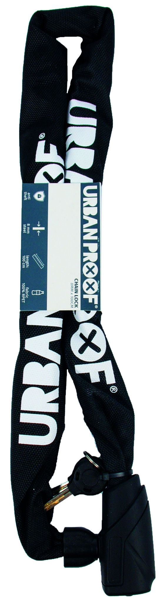 Load image into Gallery viewer, Urbanproof kettingslot 8mm*100cm zwart
