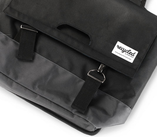 Urban Proof Dubbele Fietstas 55L Zwart Grijs - Gerecycled RPET