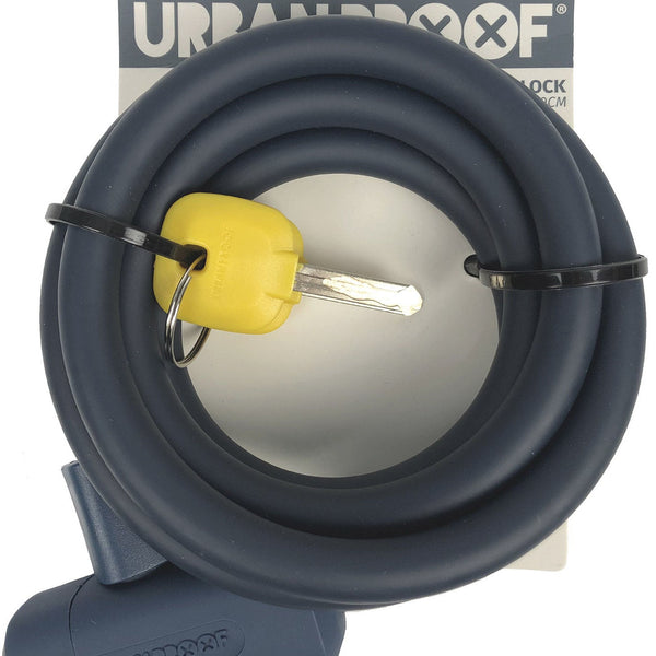 UrbanProof spiral cable lock 12mm x 150cm matt blue