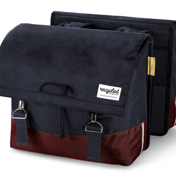 UrbanProof double pannier RPET 40L burgundy-grey