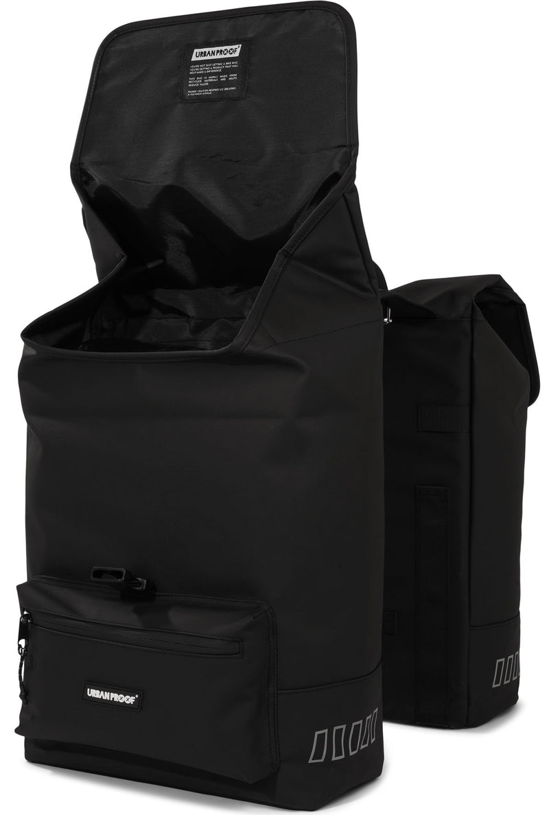 Load image into Gallery viewer, Urbanproof tas double cargo up recycle 38l zwart
