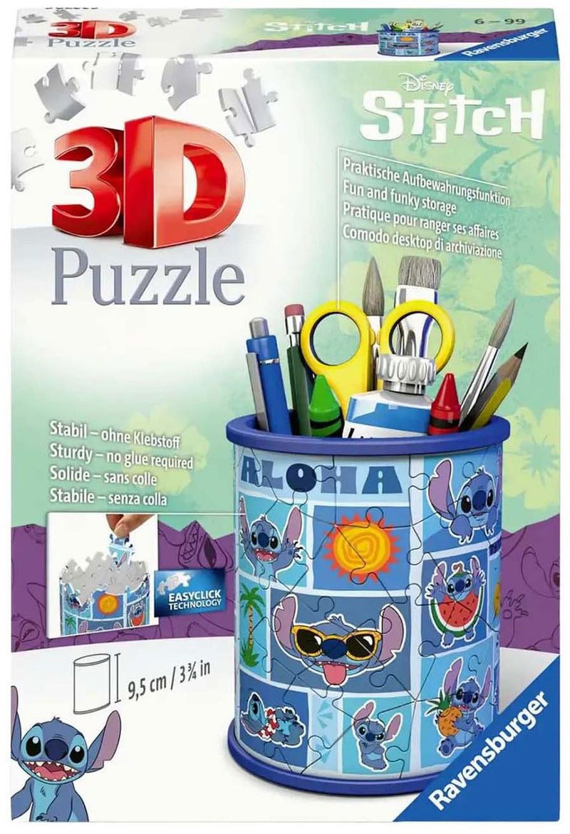 Load image into Gallery viewer, Ravensburger 3d puzzel disney stitch pennenhouder - 54 stukjes.
