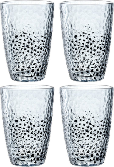 Leonardo matera longdrinkglas 340ml blauw - set 4