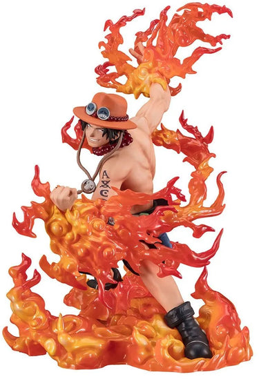 Bandai one piece figuartszero pvc statue (extra battle) portgas. d. ace -one piece bounty rush 5th anniversary- 17 cm
