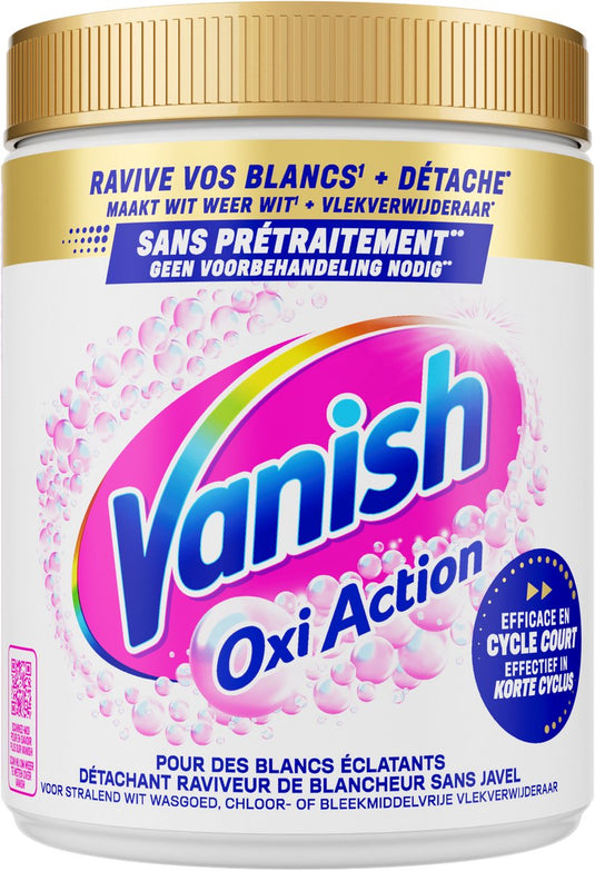 Vanish oxi action vlekverwijderaar poeder - witte was - 940g
