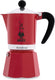 Bialetti rainbow rood percolator – 300 ml – 6 kops – italiaanse espresso maker