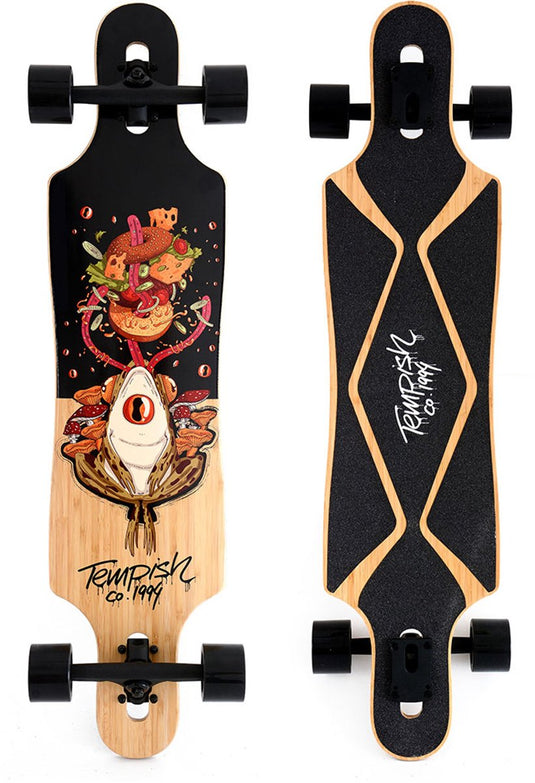 Tempish frogman drop-through longboard - 38 inch (96 cm) - stabiel comfortabel beginnersboard