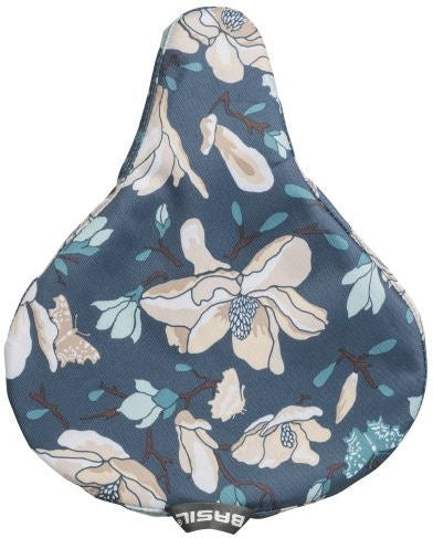 basil magnolia - saddle cover - teal blue