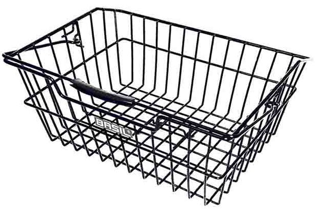 Load image into Gallery viewer, Basil Cairo Luxe - fietsmand - achterop - zwart
