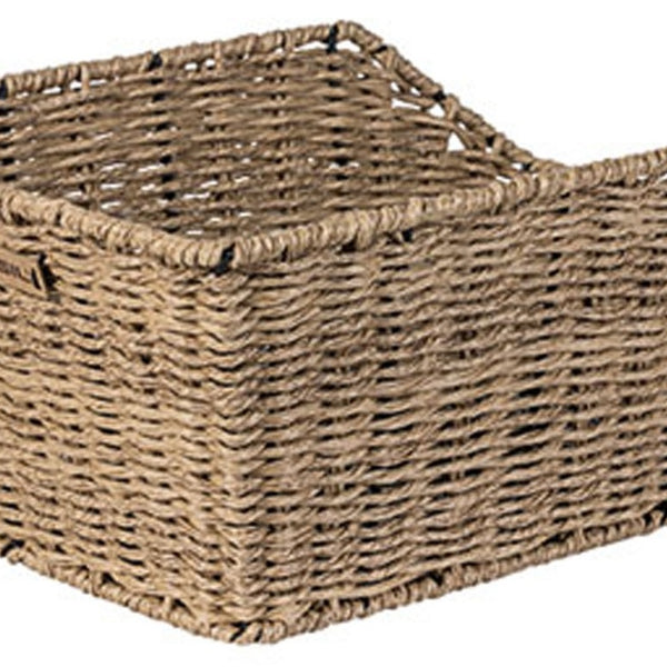 Basil Cento fietsmand achter Rattan Look WSL Seagrass