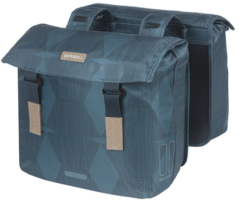 Basil Elegance - double pannier - 40-49 liters - estate blue