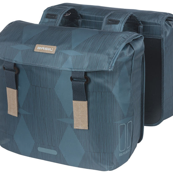 Basil Elegance - double pannier - 40-49 liters - estate blue