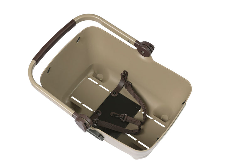 Load image into Gallery viewer, Basil Buddy KF - hondenfietsmand - voorop - biscotti bruin
