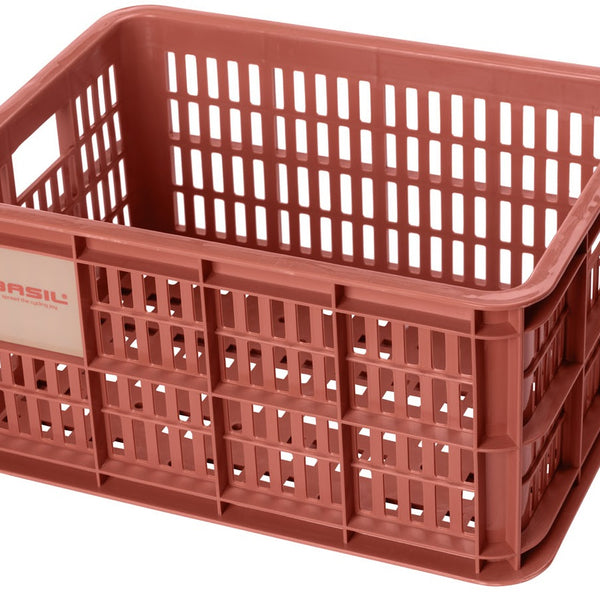 basil bicycle crate s - small - 17.5 liters - red