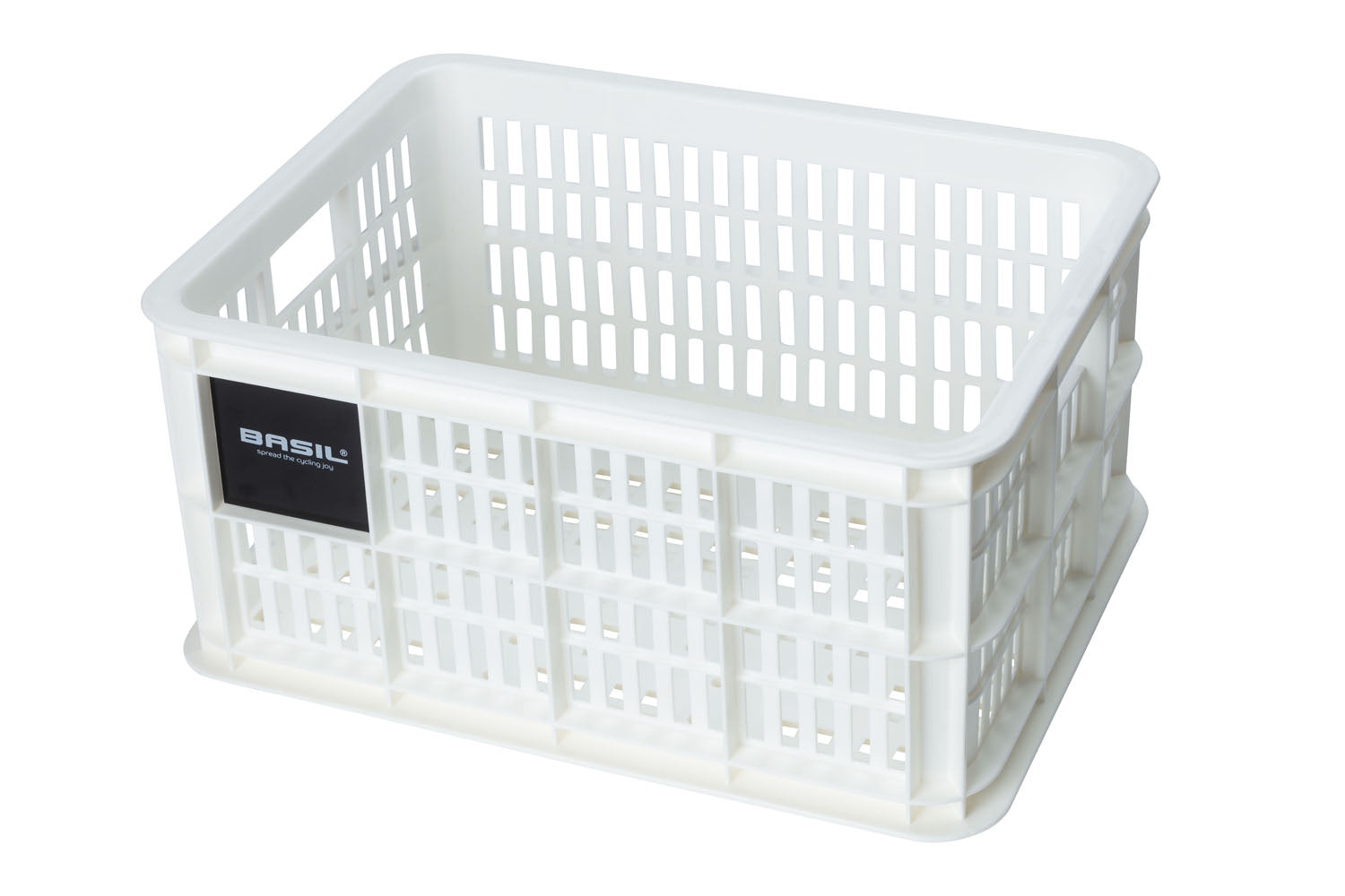 basil bicycle crate s - small - 17.5 liters - white