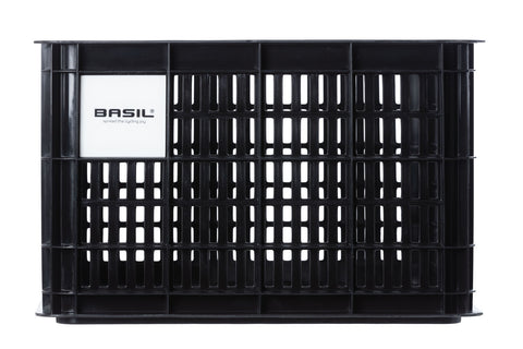 basil bicycle crate m - medium - 29.5 liters - black