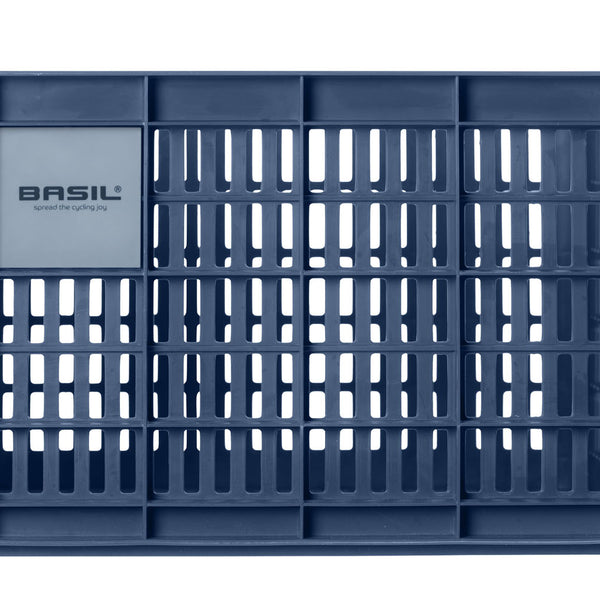 basil bicycle crate m - medium - 29.5 liters - blue