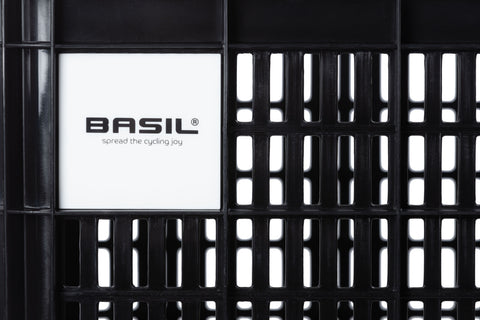 basil bicycle crate l - large - 40 liters - black