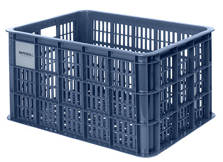 basil bicycle crate l - large - 40 liters - blue