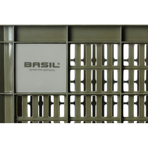 basil bicycle crate l - large - 40 liters - green