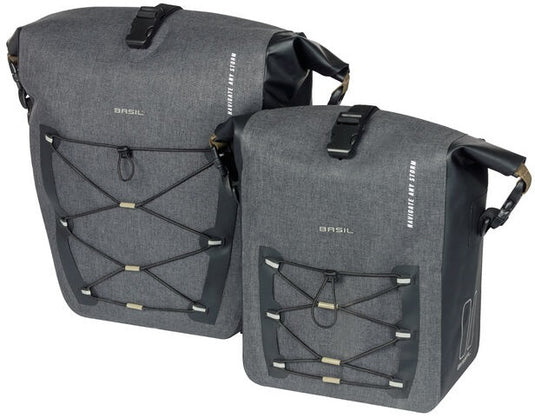 Basil Navigator Storm fietstas M - Sportieve en functionele enkele fietstas - Waterdicht - Zwart