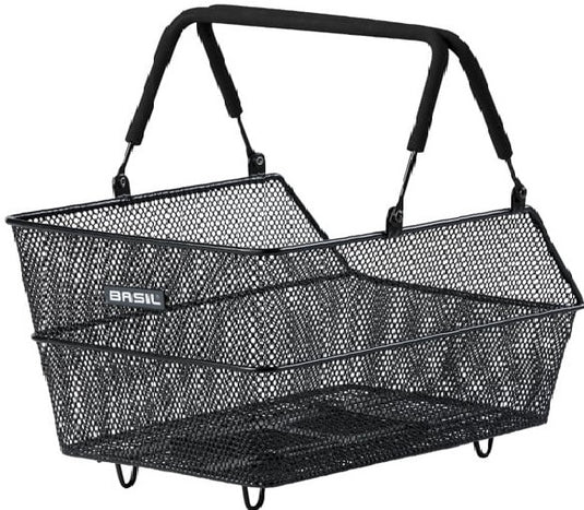 Basil fietsmand cento met mik bevestiging 14 liter 39 x 24 x 13 cm - zwart