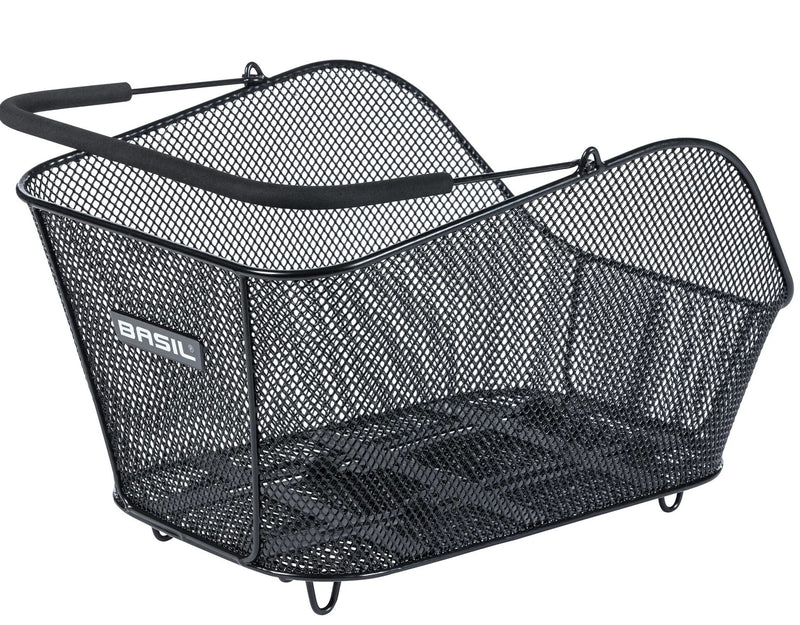 Load image into Gallery viewer, Basil fietsmand icon m met mik bevestiging 13 liter 39 x 24 x 14 - zwart
