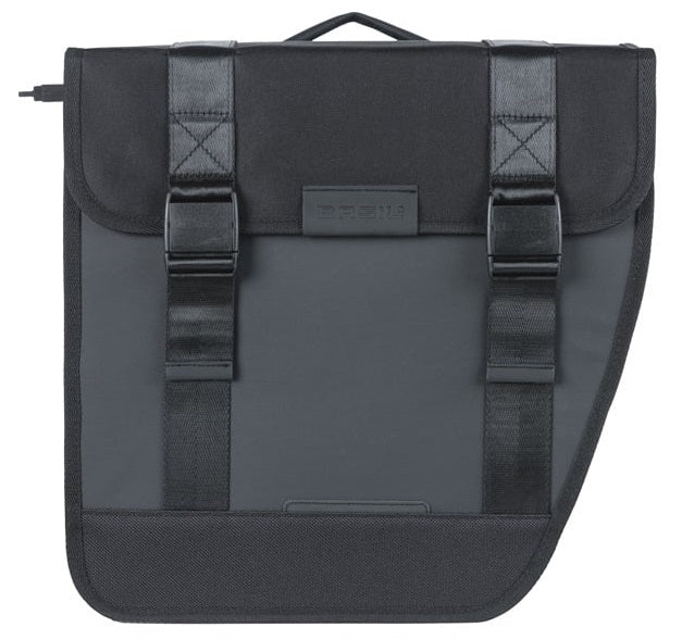 Load image into Gallery viewer, Basil dubbele fietstas tour waterproof mik 28 liter 14 x 29 x 30 cm (2x) - zwart
