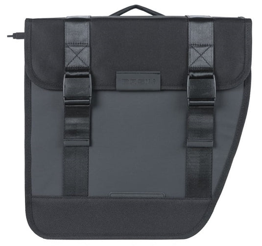 Basil dubbele fietstas tour waterproof mik 28 liter 14 x 29 x 30 cm (2x) - zwart