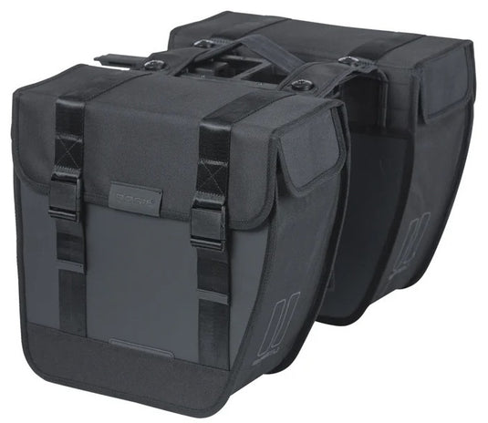 Basil dubbele fietstas tour waterproof mik 28 liter 14 x 29 x 30 cm (2x) - zwart