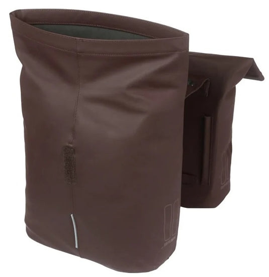 Basil dubbele fietstas city mik 28-32 liter - roasted brown