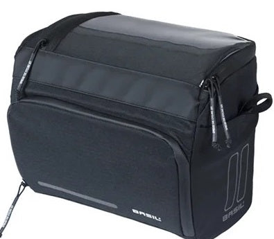 Load image into Gallery viewer, Basil stuurtas move kf 7-8 liter 17 x 23 x 20 cm - zwart
