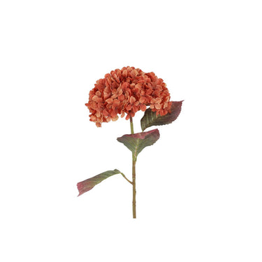 Countryfield kunstbloem aletta hydrangea l oranje 22x22x70cm