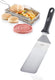 Westmark grillspatel, gebogen, flexibel, gesloten, lemmet: 9,5 x 27,5 cm, lengte: 43 cm, rvs kunststof, master line, zwart zilver, 13422270
