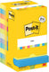 Post-it zelfklevende memoblaadjes 654-mx-p8+4 multikleur pak van 12 8+4