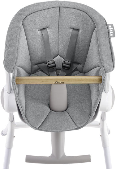 Béaba up down stoelverkleiner - comfortkussen voor kinderstoel - ergonomisch zacht - wasbaar - vanaf 6 maanden - grijs