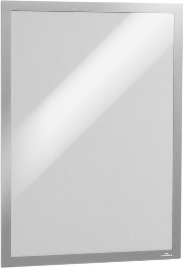 Durable 487323 duraframe a3 - 4873 infoframe, zelfklevend din a3 zilver (b x h) 325 mm x 445 mm 2 stuk(s)
