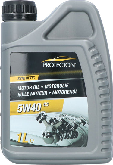 Protecton motorolie 5w-40 c3 – synthetisch - voor benzine-, lpg- dieselmotoren – mid-saps brandstof besparend - speciaal ontwikkeld voor pompverstuiver dieselmotoren – 1 liter
