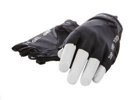 Mirage lycra glove size s gel black short finger on card