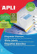 Apli stickers etiketten 10199 wit 35,6 x 16,9 mm a4 25 lakens