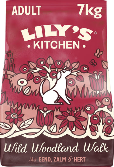 Lily's kitchen - hondenvoer - droogvoer - wild woodland walk met eend, zalm hert - 7 kg