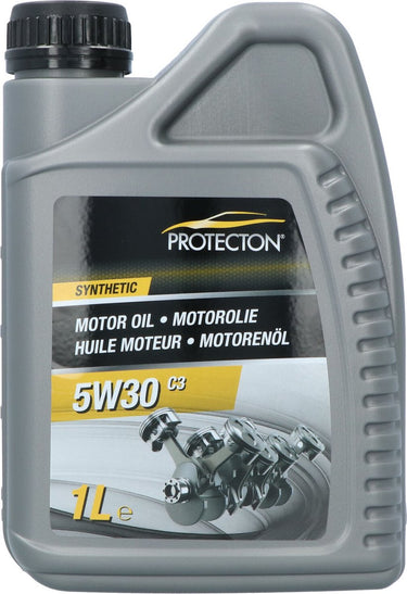Protecton motorolie 5w-30 c3 – synthetisch - voor benzine-, lpg- dieselmotoren – mid-saps brandstof besparend – speciaal ontwikkeld voor pompverstuiver dieselmotoren - verminderde vorming van verbrandingsresten – 1 liter