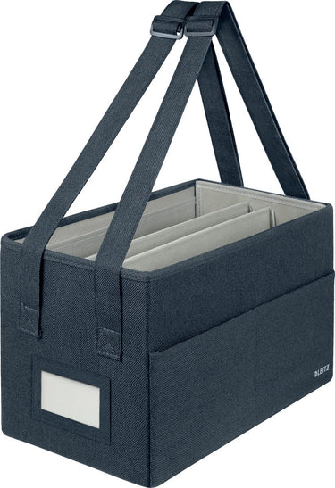 Leitz stoffen compacte hot desking opbergtas - fluweel grijs